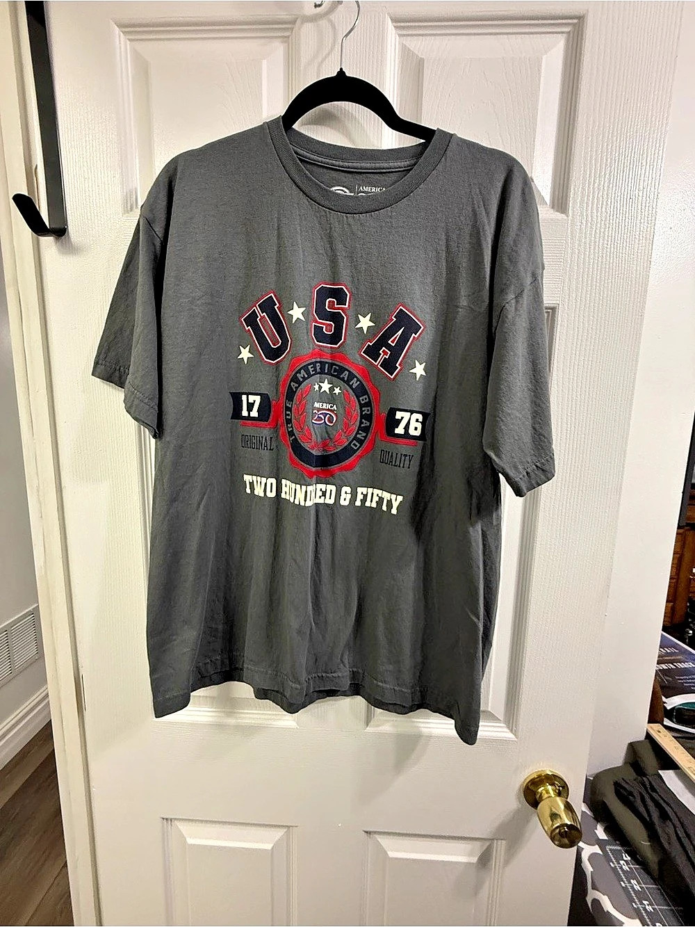 Dickies America 250 Graphic Tee Men's XL Gray & Red Cotton